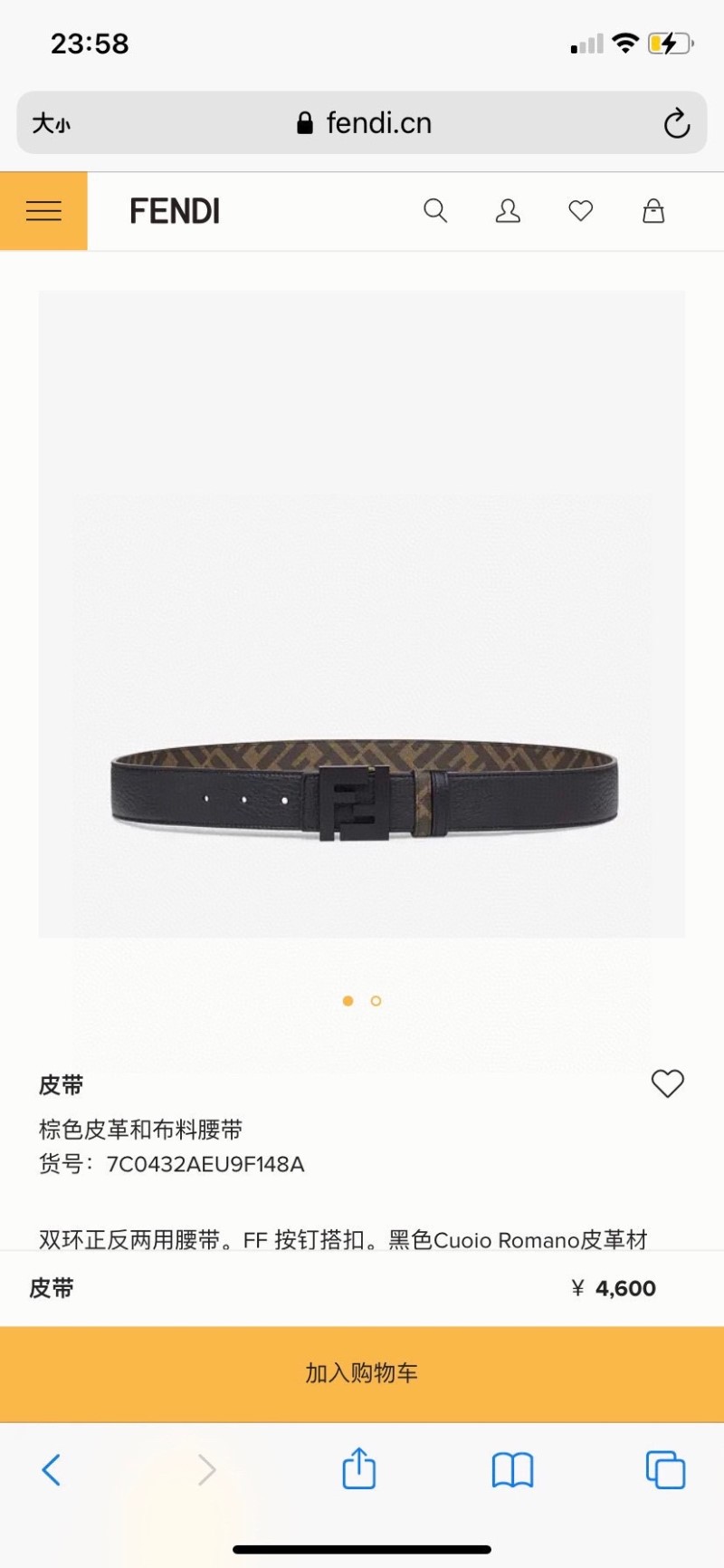 F**di belts